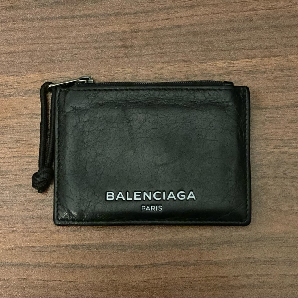 Balenciaga Wallet, Black Grained Calfskin Leather | Great Condition | Authentic